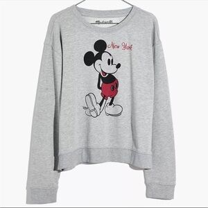 Madewell Mickey Disney New York crew neck sweatshirt xs